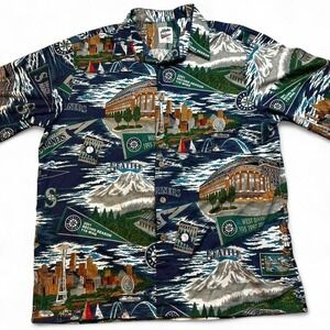 Vintage Seattle Mariners Reyn Spooner Aloha 2001 Shirt Large MLB Baseball